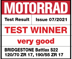 Nagrada za Bridgestone Battlax S22 Motorroad